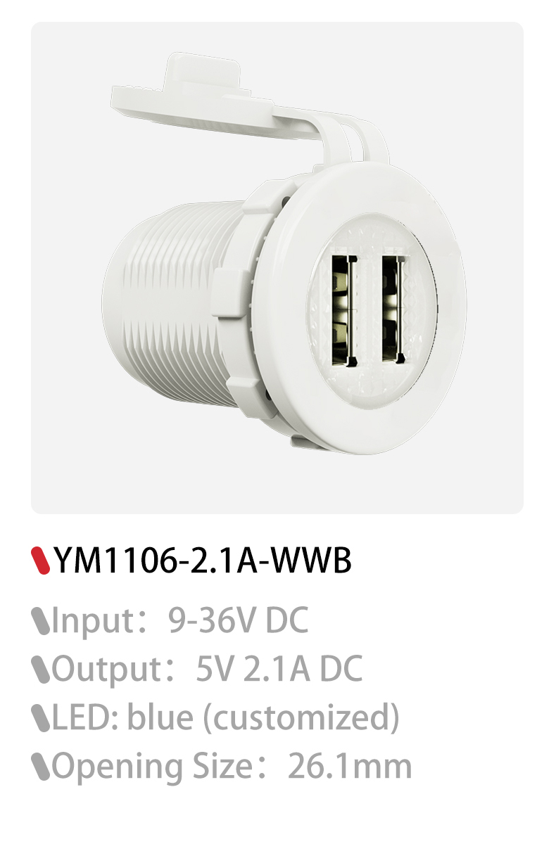 DAMAVO 24v USB charger, 24v USB adapter, 24v USB socket Supplier