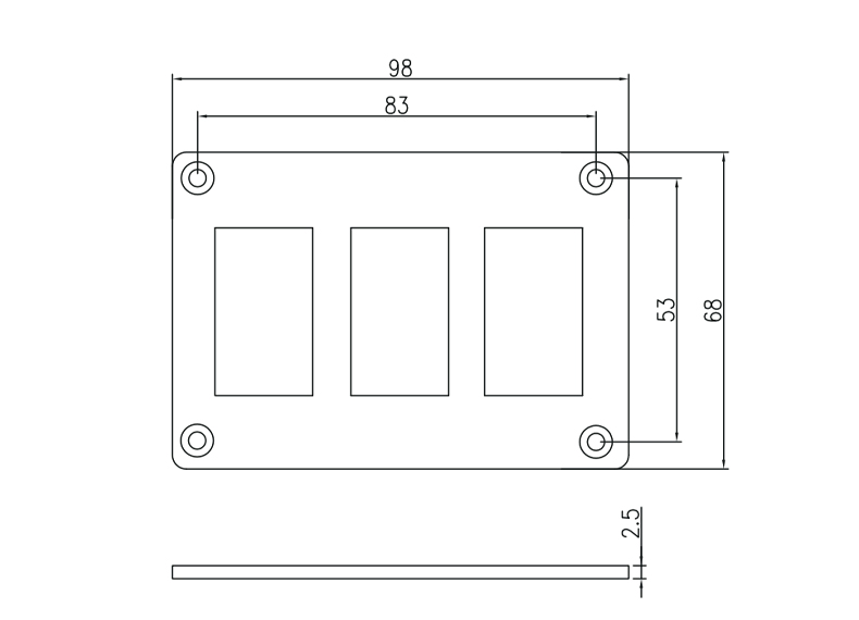 waterproof boat switch panel, custom rocker switch panel, switch panel for truck