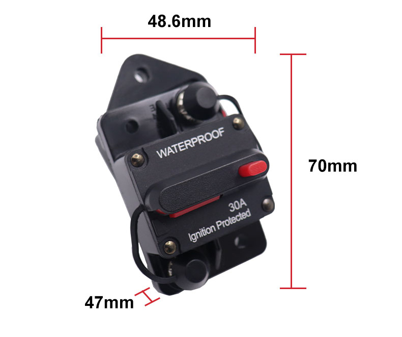 30A 50 amp breaker,fuse breaker,waterproof 12v circuit breaker Factory