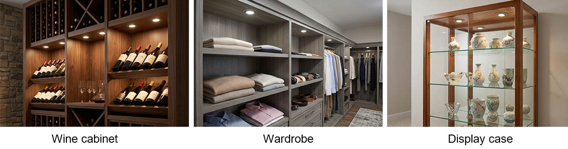 DAMAVO led under cabinet spotlights,led cabinet spotlight,small led cabinet spotlights Product application scenarios