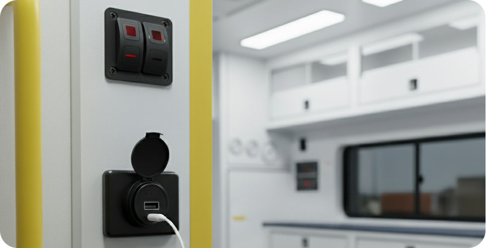 waterproof boat switch panel, custom rocker switch panel, switch panel for truck
