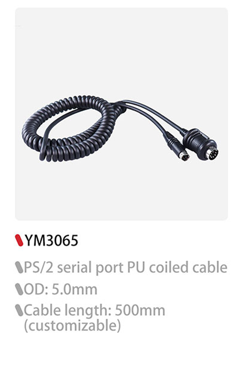ISO coiled 3.5 mm cable, spiral audio cable, xlr extension cable Supplier