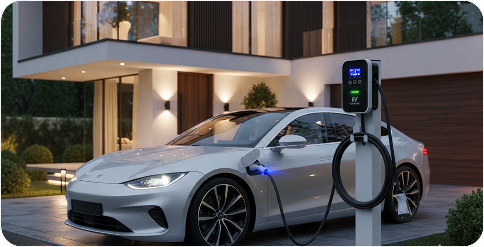 DAMAVO fast charging station for ev, 7 kw ev charger, electric vehicle charger For sale