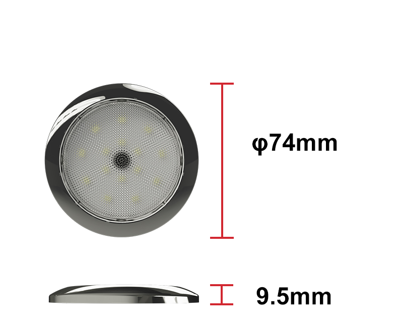 12V rv ceiling lights, caravan interior lights, campervan roof light