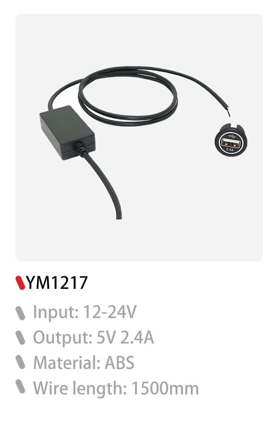 USB charger a,12 24v USB, USB c 24v output
