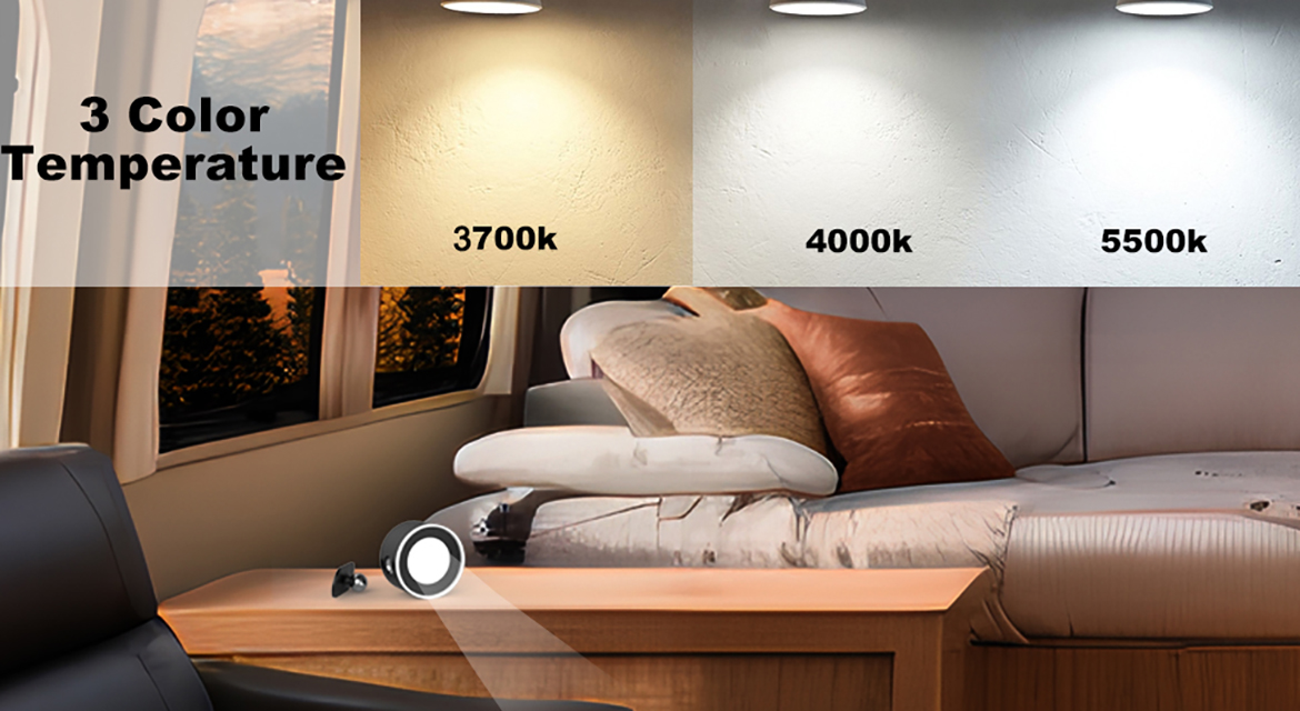 ISO 9001 motorhome interior lights, rv reading light, 12v led lights campervan Supplier