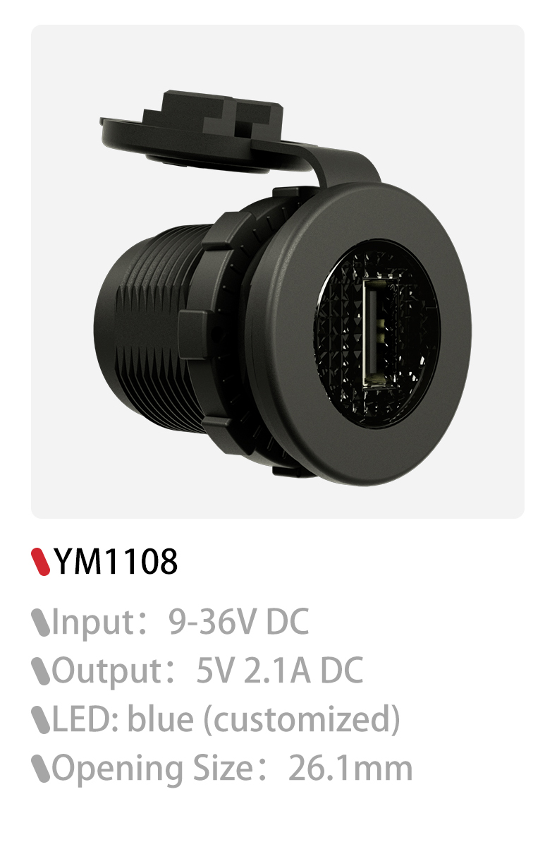 DAMAVO 24v USB charger, 24v USB adapter, 24v USB socket custom