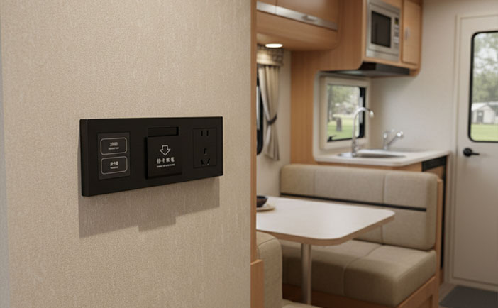 DAMAVO aluminum switch panel, 12v USB switch panel, wall socket with USB port Factory