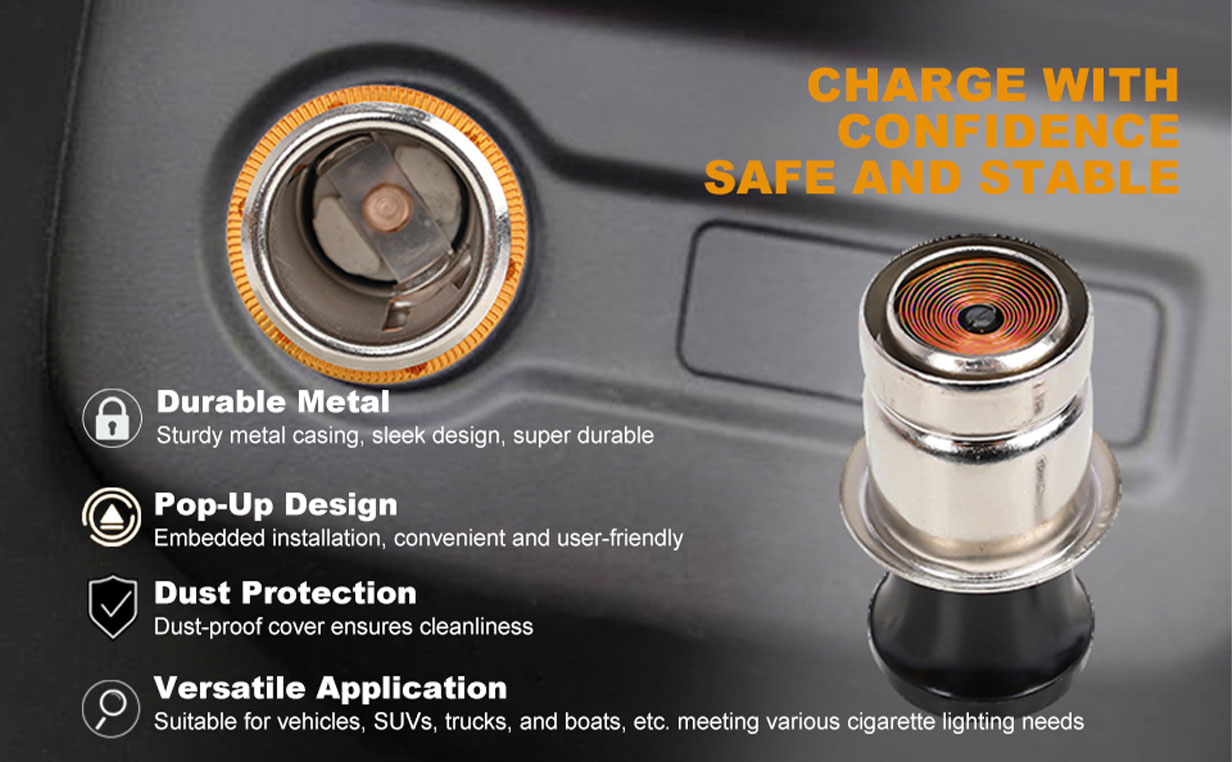 IATF16949 cigarette lighter receptacle,cigarette lighter plug socket,car cigar lighter Supplier