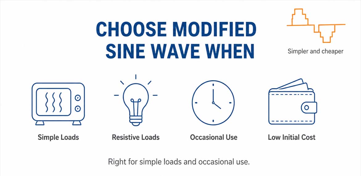 When Should You Choose a Modified Sine Wave Inverter?