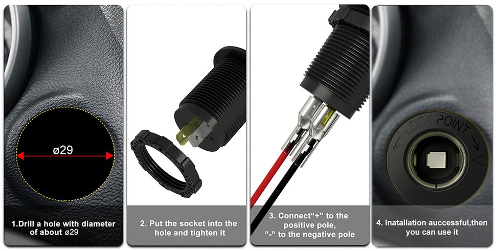 cigarette lighter socket plug, 12 volt marine plugs and sockets, 12 volt power supply cigarette lighter socket for damavo