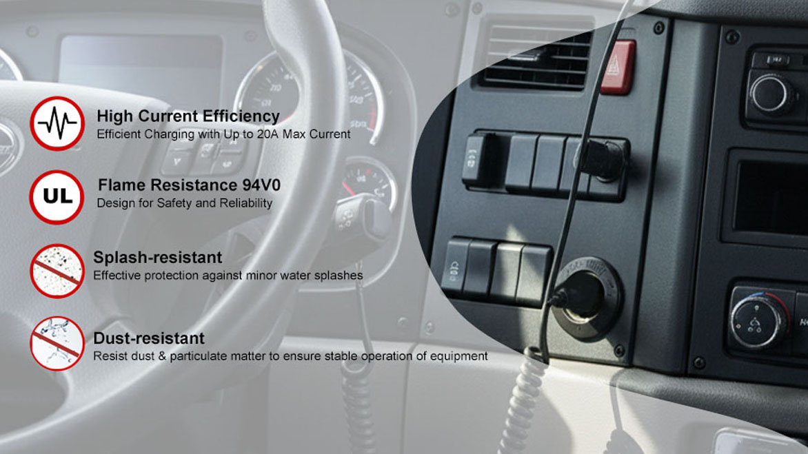 Automtive auto 12v power outlet,car socket 12v,12v socket adapter Supplier