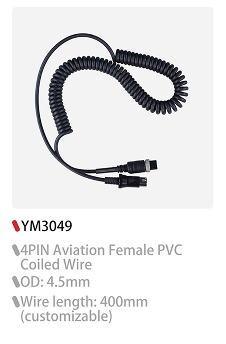 Durable coiled 3.5 mm cable, spiral audio cable, xlr extension cable For sale
