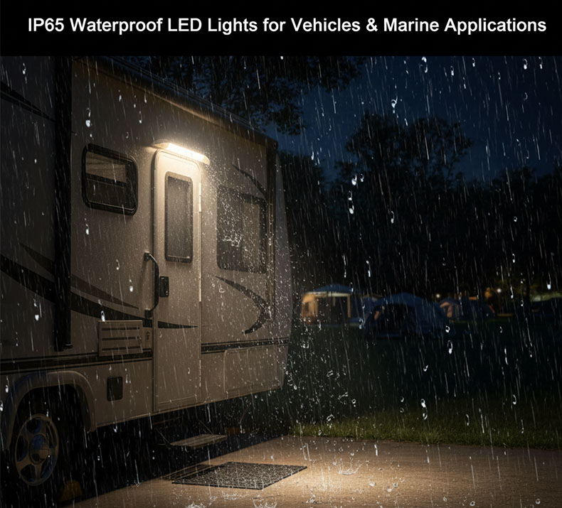 E-MARK rv outside lights, rv porch light, rv led porch light Factory