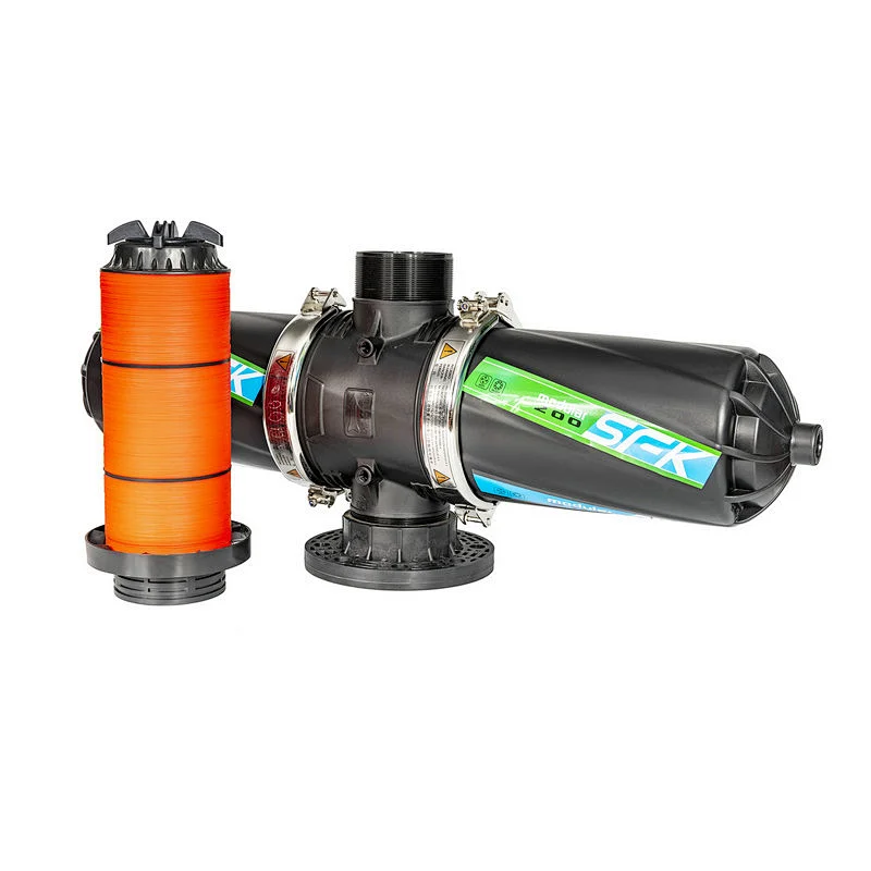 Product easy to sell automatic back wash cylindrical frame plastic filter