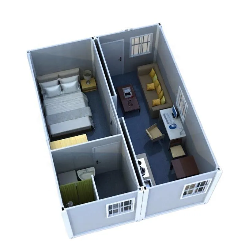 GZXINCHENG Kit de construcción de paquete plano económico Casa contenedor Casas prefabricadas de 40 pies Casa contenedor