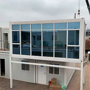 GZXINCHENG Kit de construcción de paquete plano económico Casa contenedor Casas prefabricadas de 40 pies Casa contenedor