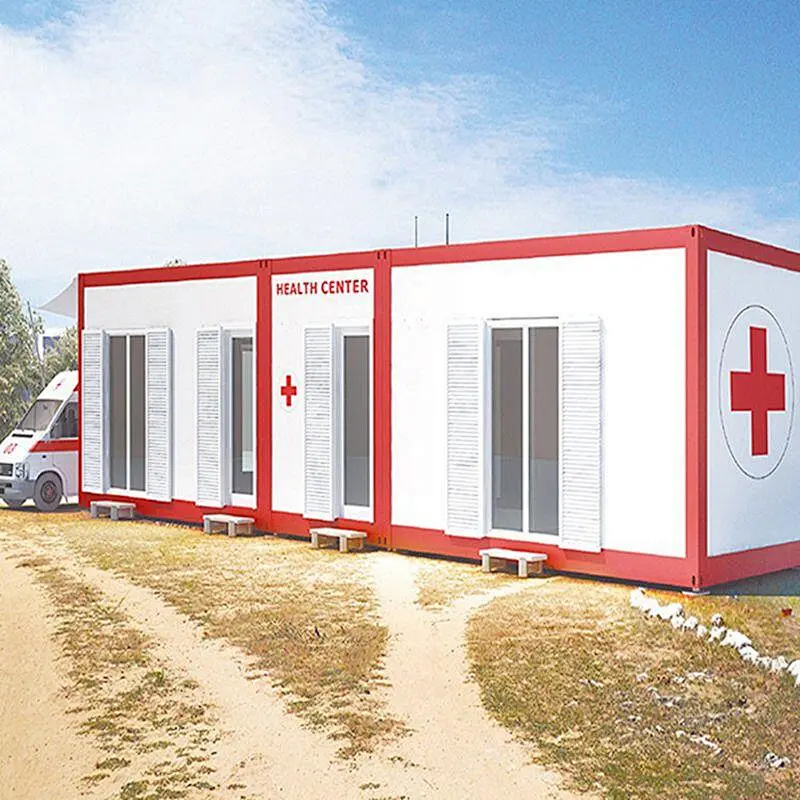 GZXINCHENG uso hospitalario de campo prefabricado modular paquete plano médico casas contenedor de hospital móvil