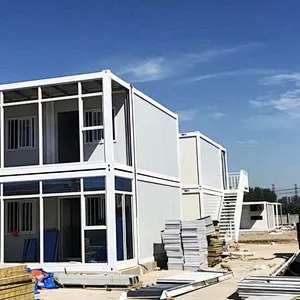 GZXINCHENG Kit de construcción de paquete plano económico Casa contenedor Casas prefabricadas de 40 pies Casa contenedor