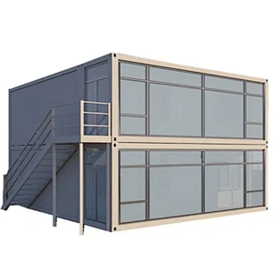 Casa prefabricada impermeable e ignífuga de fácil instalación de lujo
