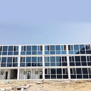 Casa contenedor modular de paquete plano prefabricada de 40 pies en venta