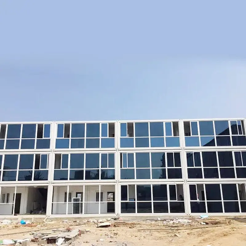 Casa contenedor modular de paquete plano prefabricada de 40 pies en venta