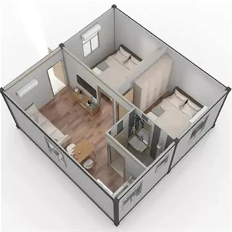 Casa prefabricada de la vivienda del envase del metal del montaje rápido