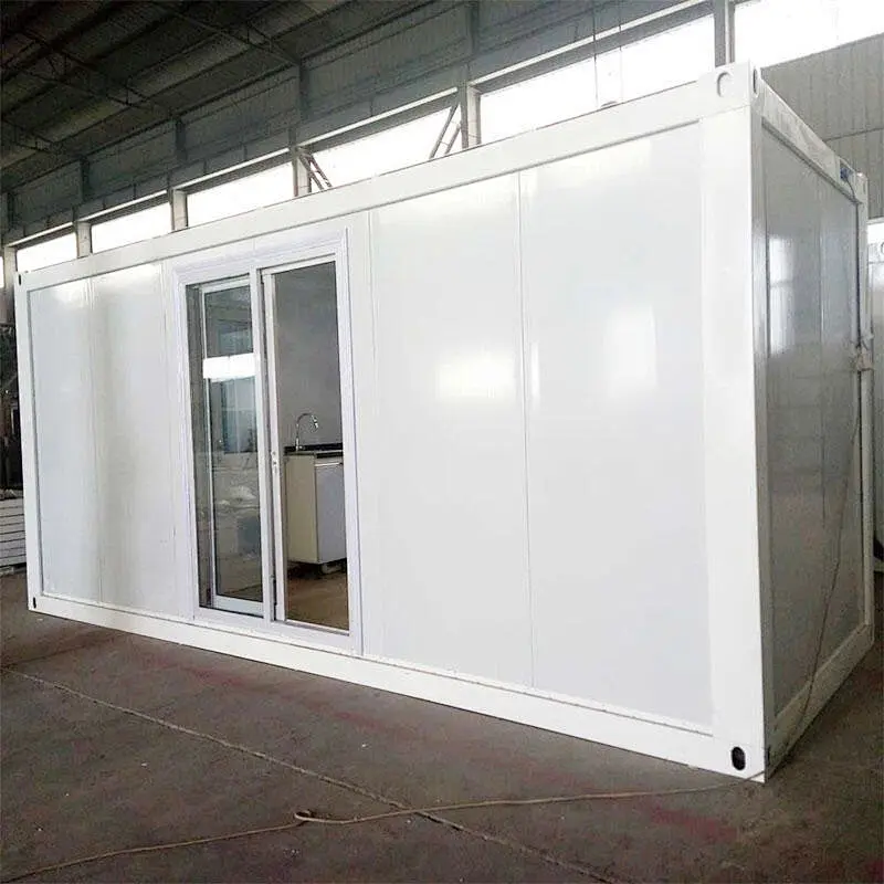 Casa de contenedores de lujo de 20 pies / Casa prefabricada de paquete plano