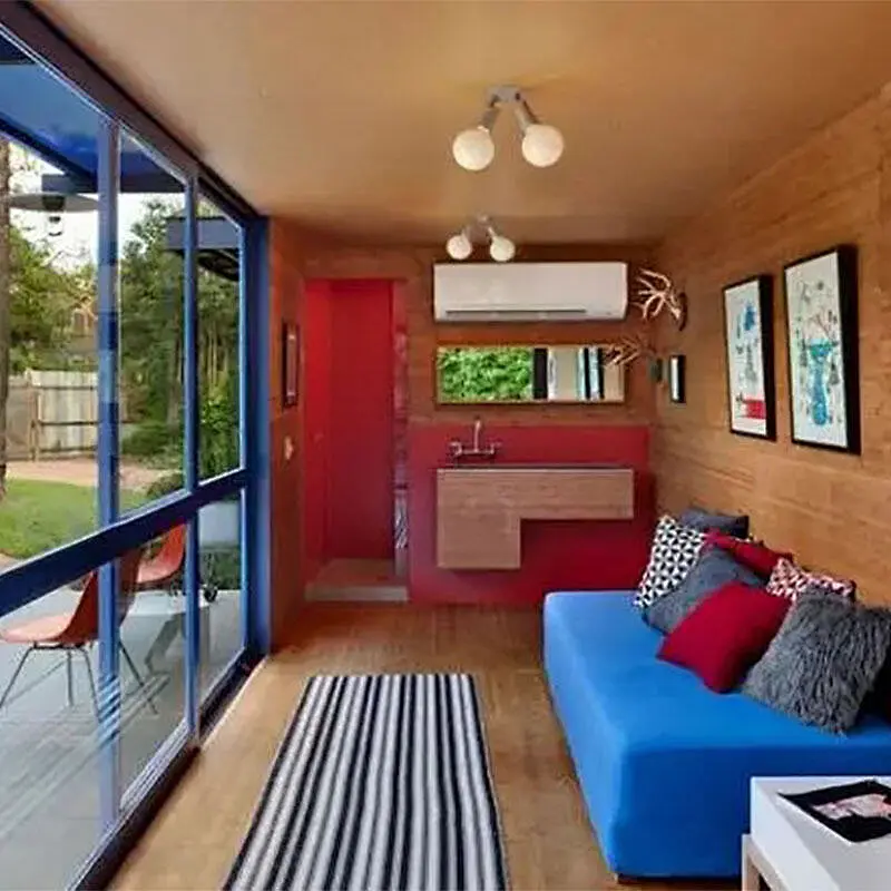 Casa de contenedores de envío de 20 pies Casa móvil Casa Tiny House