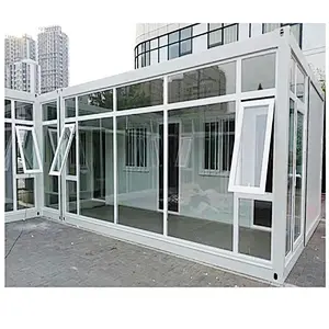 Restaurante ligero del envase de envío de la estructura de acero de la asamblea fácil