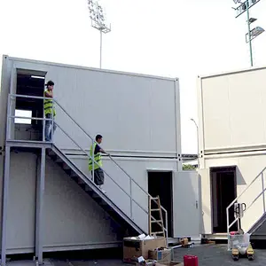 Casa de contenedores de lujo de 20 pies / Casa prefabricada de paquete plano