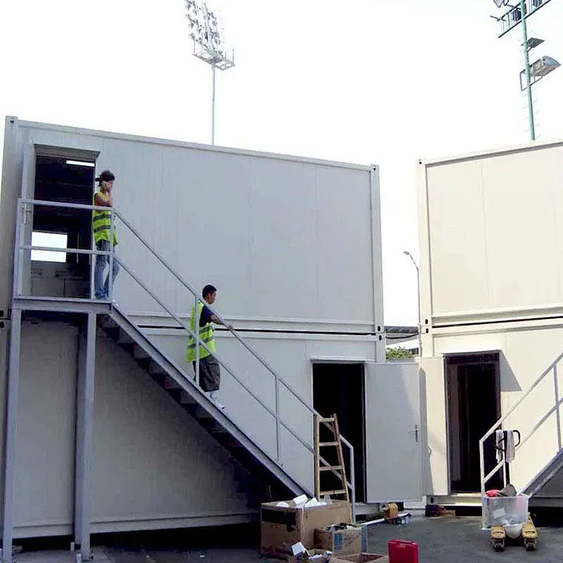 Casa de contenedores de lujo de 20 pies / Casa prefabricada de paquete plano