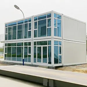 Casa contenedor de edificio prefabricado de paquete plano