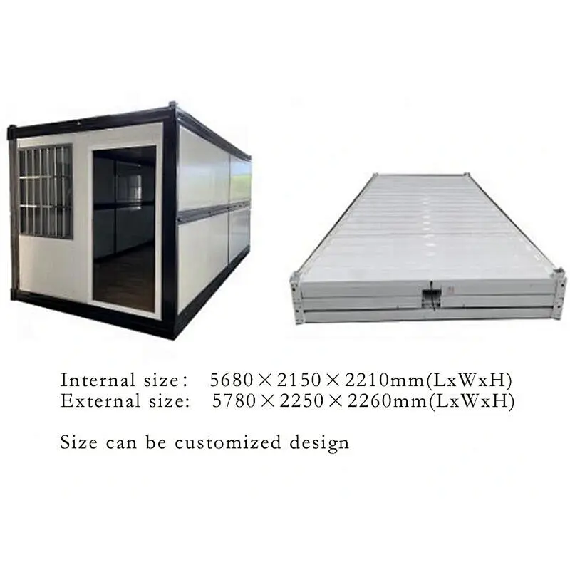 Casa prefabricada de construcción rápida, contenedor plegable modular, campo de trabajo