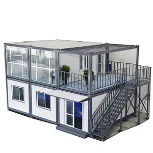 Casa contenedor móvil de construcción de lujo amigable