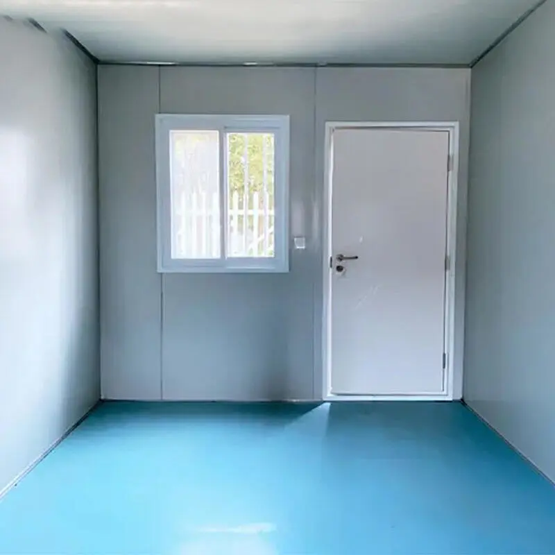 Casa prefabricada prefabricada del envase de la oficina portátil del paquete plano del edificio de la estructura de acero