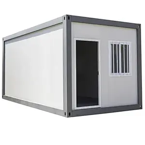 Casa prefabricada prefabricada del envase de la oficina portátil del paquete plano del edificio de la estructura de acero