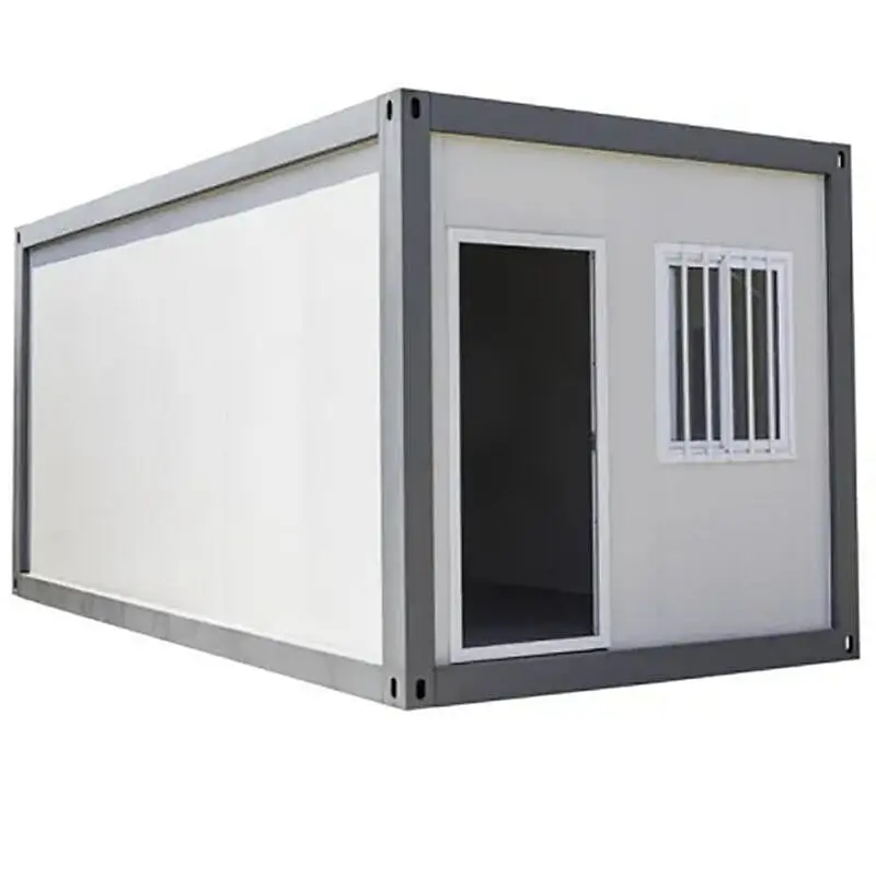 Casa prefabricada prefabricada del envase de la oficina portátil del paquete plano del edificio de la estructura de acero