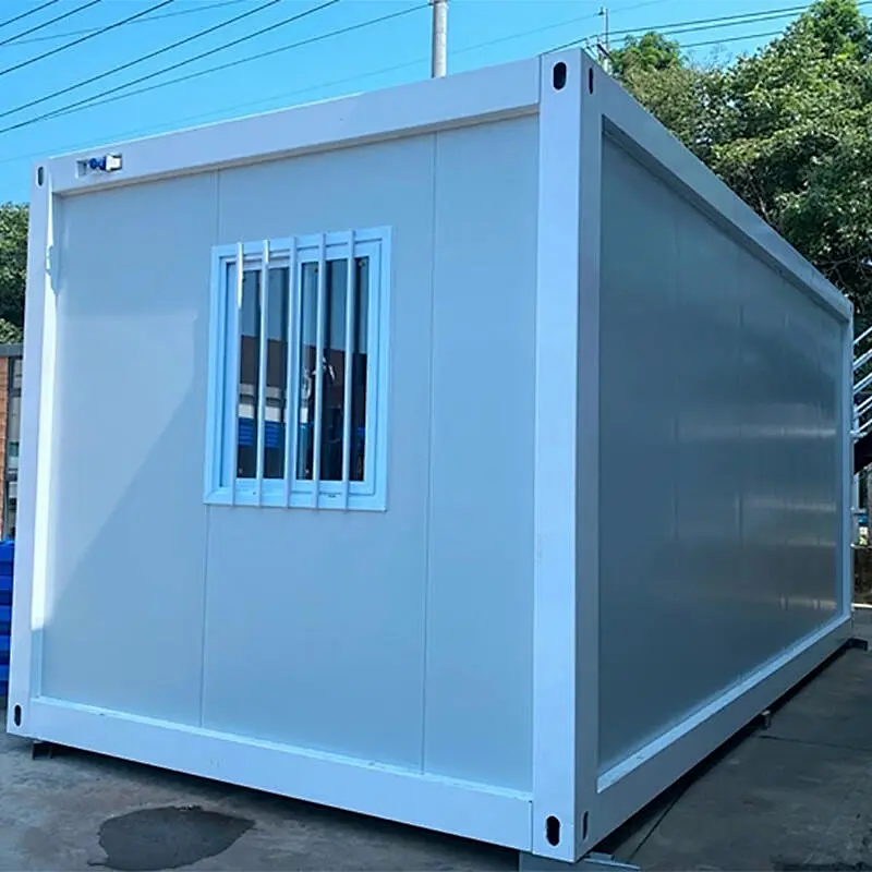 Casa prefabricada prefabricada del envase de la oficina portátil del paquete plano del edificio de la estructura de acero