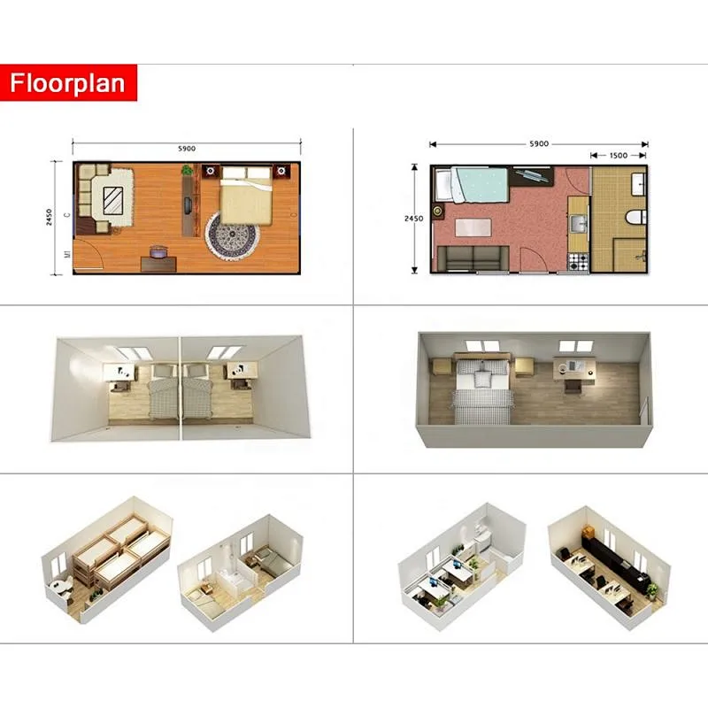 GZXINCHENG aluminium perfab expandable sea glass curtain wall expandable prefab container house