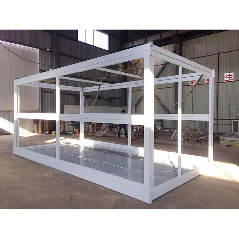 Casa contenedor plegable móvil de estructura de acero