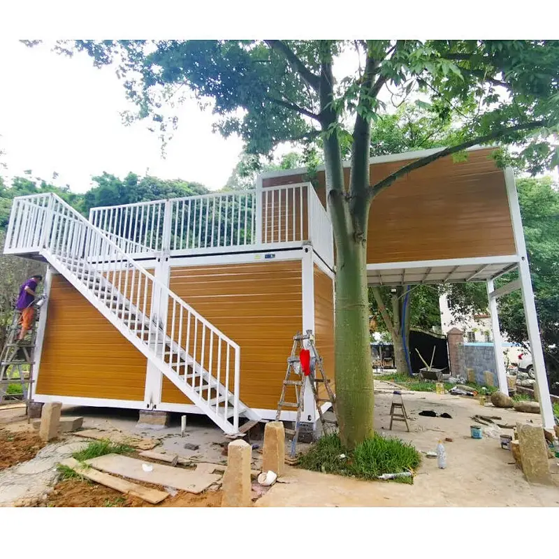 Derribar la casa prefabricada del envase del paquete plano del hogar del envase