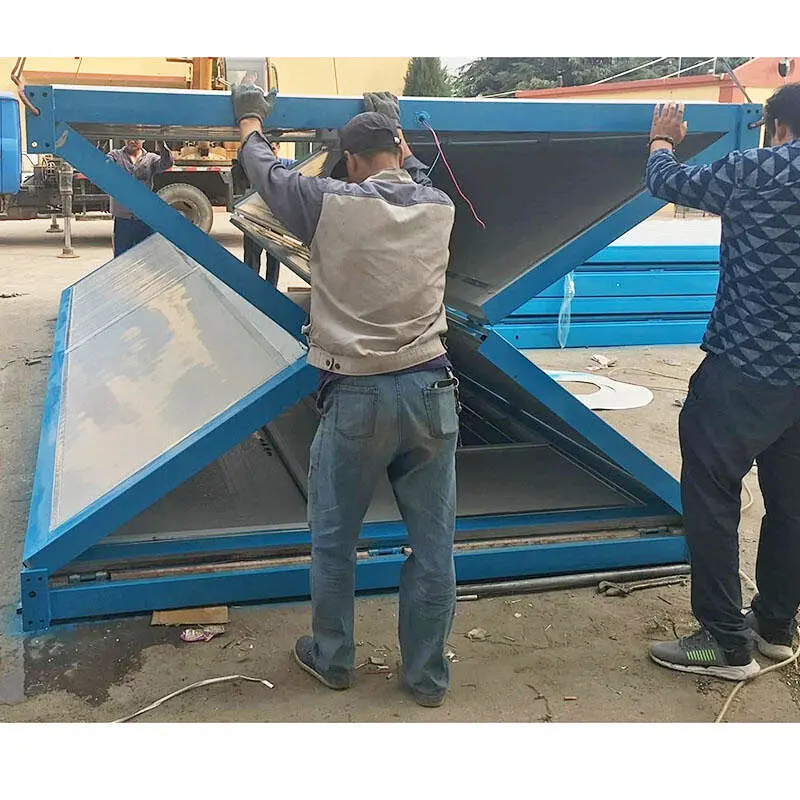 Casa contenedor plegable móvil de estructura de acero