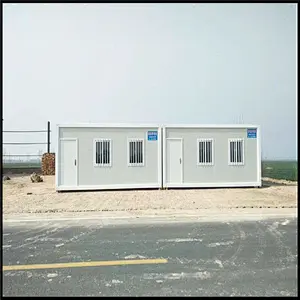 Casa de contenedores de paquete plano de sitio de construcción de acero ligero