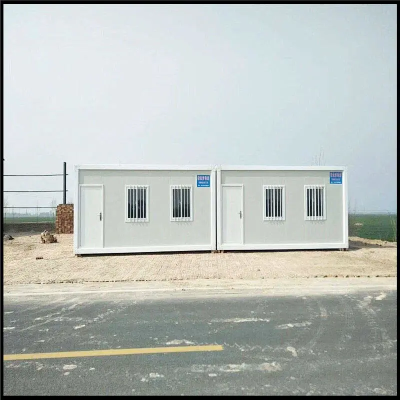 Casa de contenedores de paquete plano de sitio de construcción de acero ligero