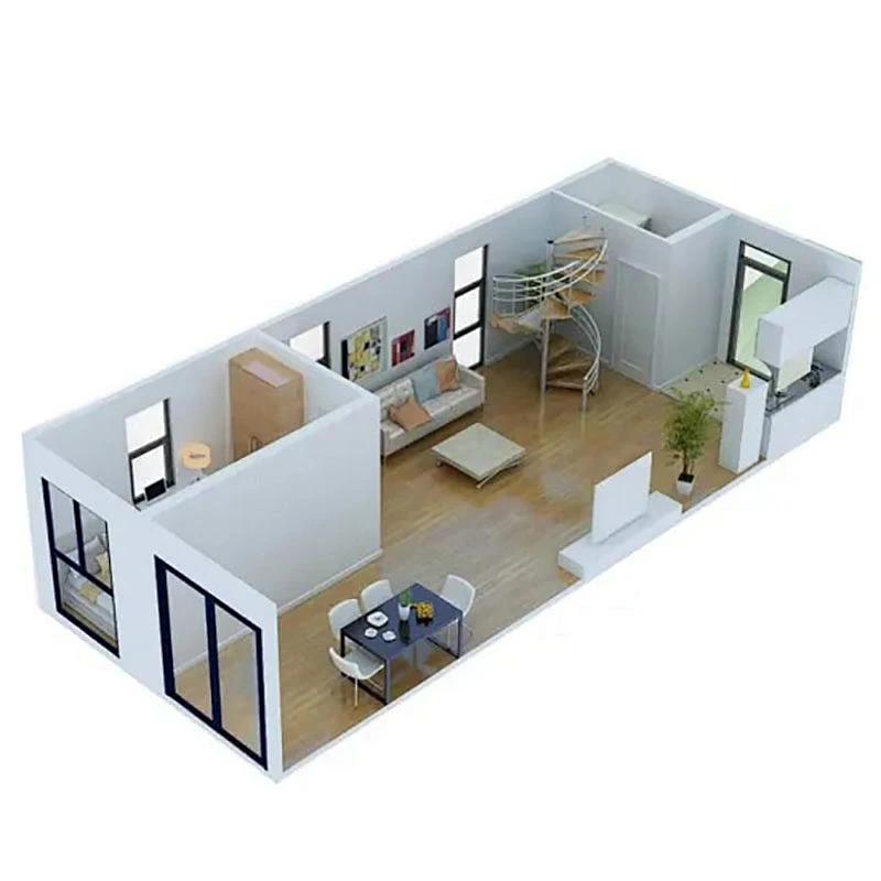 Hogar prefabricado del envase de la vida del diseño portátil