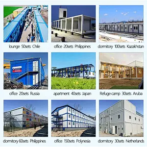 GZXINCHENG الراقية نمط الأعمال الأسود ، رمادي عميق حاوية منزل الجاهزة
