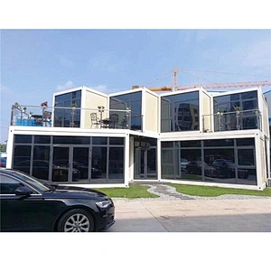 Casa contenedor de lujo con estructura de acero de instalación rápida estándar