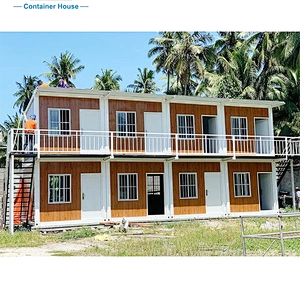 Edificio de contenedores prefabricados modulares de paquete plano de instalación rápida