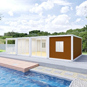 Sala de contenedores de casa prefabricada fabricada para vivir